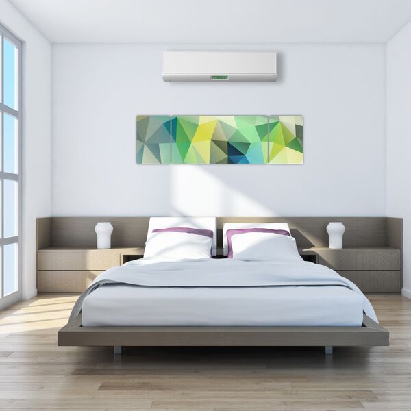 Obraz abstrakcji geometrycznej (170x50 cm)