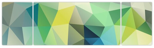 Obraz abstrakcji geometrycznej (170x50 cm)