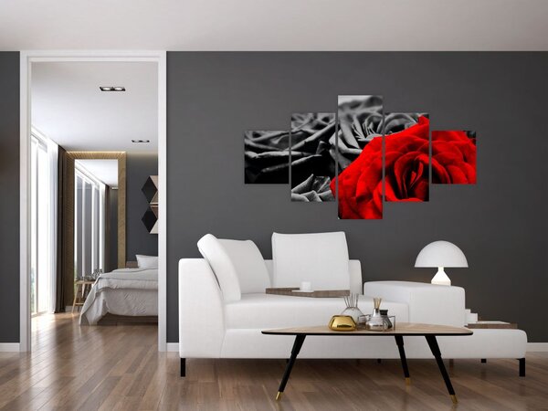 Obraz - Kwiaty róży (125x70 cm)