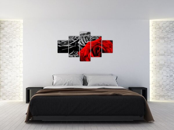 Obraz - Kwiaty róży (125x70 cm)