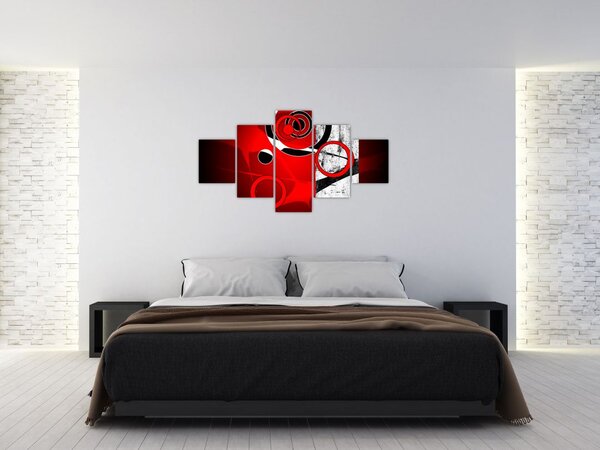 Obraz abstrakcji (125x70 cm)