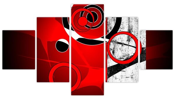 Obraz abstrakcji (125x70 cm)