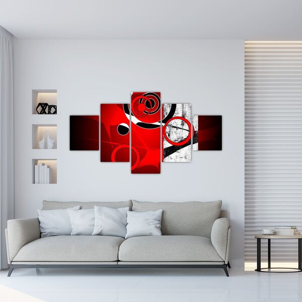 Obraz abstrakcji (125x70 cm)