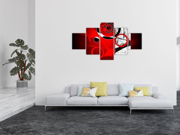 Obraz abstrakcji (125x70 cm)