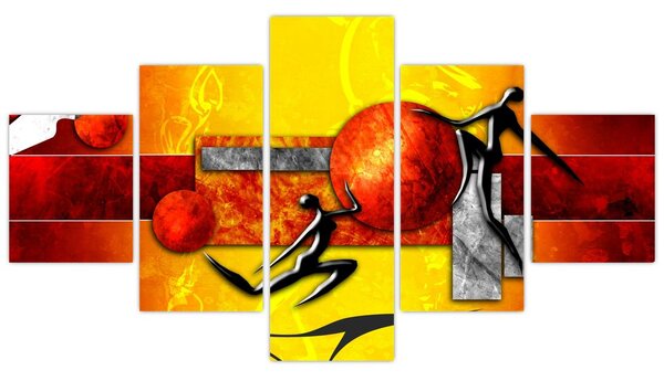 Obraz - Malarstwo ludzkości (125x70 cm)