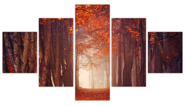Obraz - Jesienny las (125x70 cm)