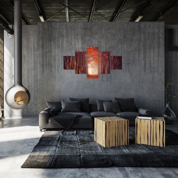 Obraz - Jesienny las (125x70 cm)