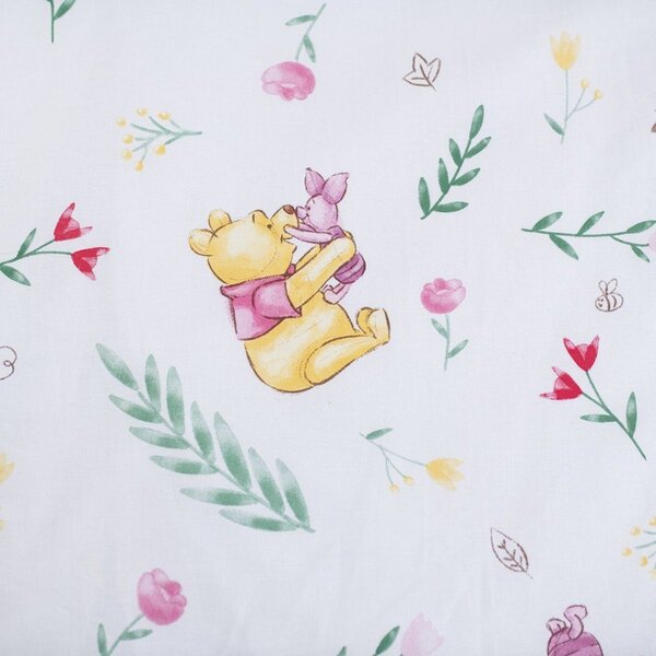 Bawełniana pościel dziecięca do łóżeczka 100x135 cm Winnie the Pooh "Pooh Hugs" – Jerry Fabrics