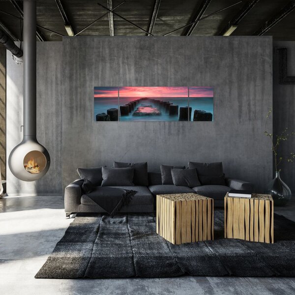 Obraz - Skały w morzu (170x50 cm)