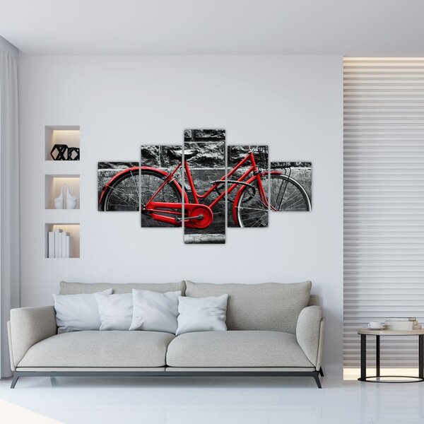 Obraz - Zabytkowy rower (125x70 cm)