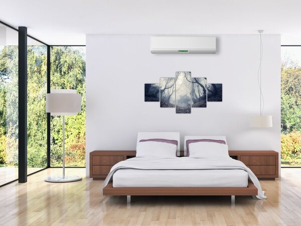 Obraz- Las we mgle (125x70 cm)
