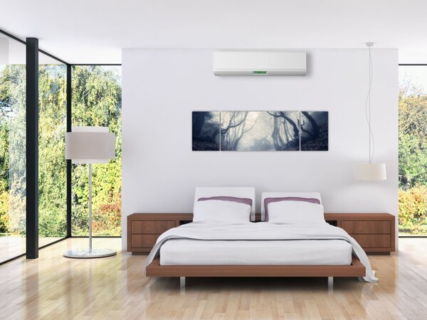 Obraz- Las we mgle (170x50 cm)