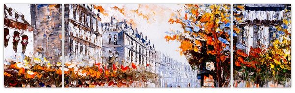 Obraz - Życie w mieście (170x50 cm)