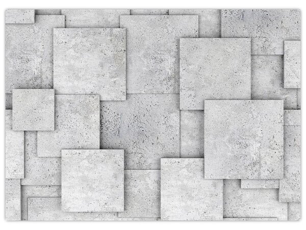 Obraz - Abstrakcja płytek betonowych (70x50 cm)