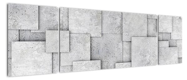 Obraz - Abstrakcja płytek betonowych (170x50 cm)