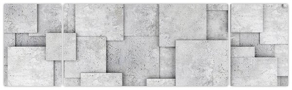 Obraz - Abstrakcja płytek betonowych (170x50 cm)