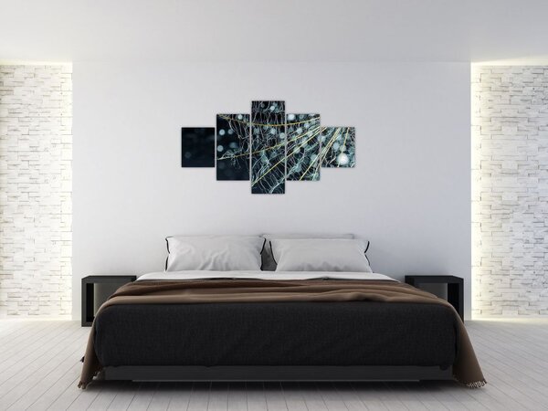 Obraz - Kwiat z pajęczyną (125x70 cm)