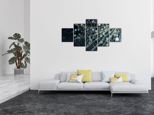 Obraz - Kwiat z pajęczyną (125x70 cm)