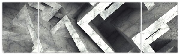 Abstrakcyjny obraz kostek (170x50 cm)