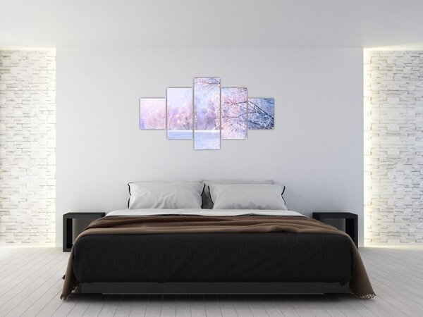 Obraz - Mroźna zima (125x70 cm)