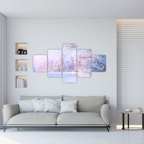 Obraz - Mroźna zima (125x70 cm)