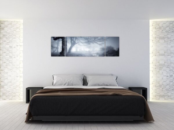Obraz- Droga we mgle (170x50 cm)