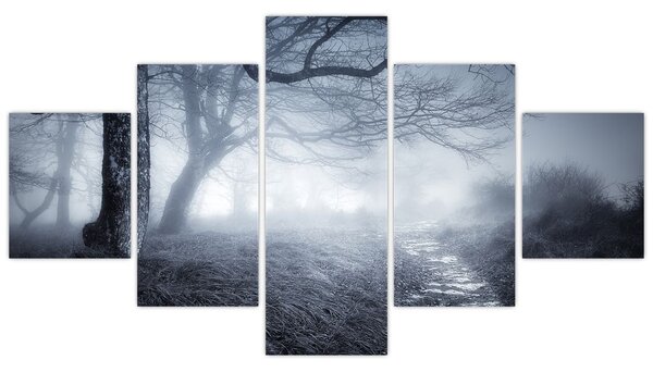 Obraz- Droga we mgle (125x70 cm)