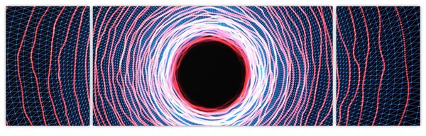 Obraz abstrakcji koła (170x50 cm)