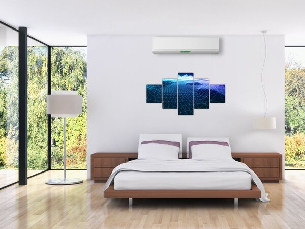 Obraz - Góry w modelu komputerowym (125x70 cm)