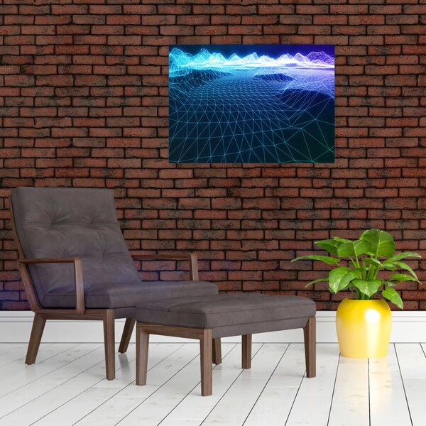 Obraz - Góry w modelu komputerowym (70x50 cm)
