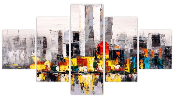 Obraz - Obraz przedstawiający duże miasto (125x70 cm)