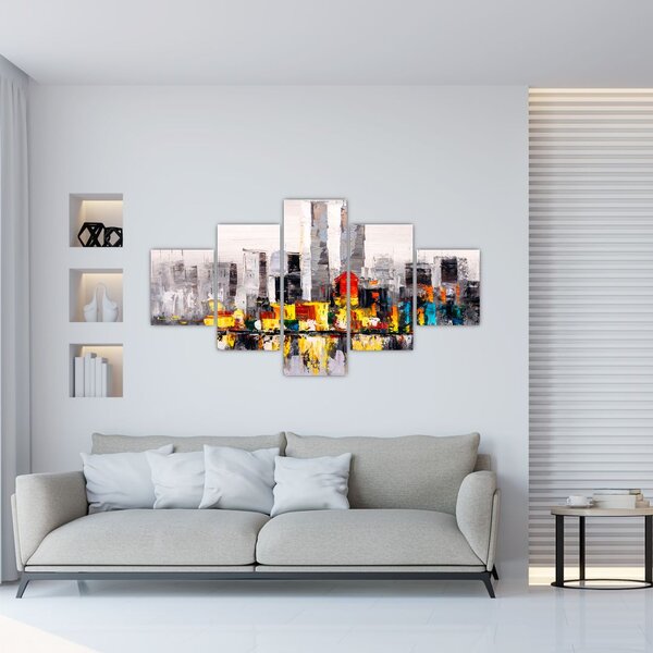 Obraz - Obraz przedstawiający duże miasto (125x70 cm)