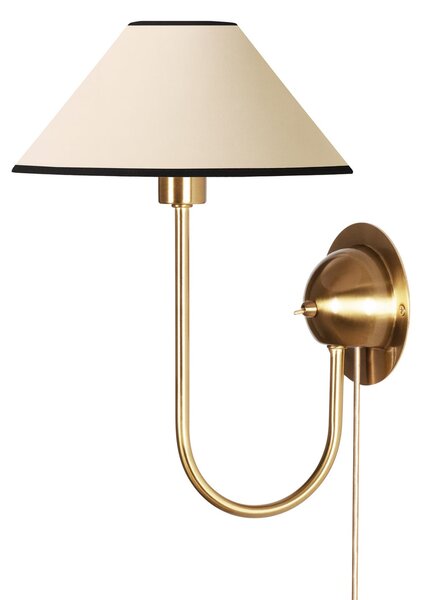 Lampa Ścienna Globen Lighting, IRIS, beżowy, salon, tkanina | tekstylia, skandynawski