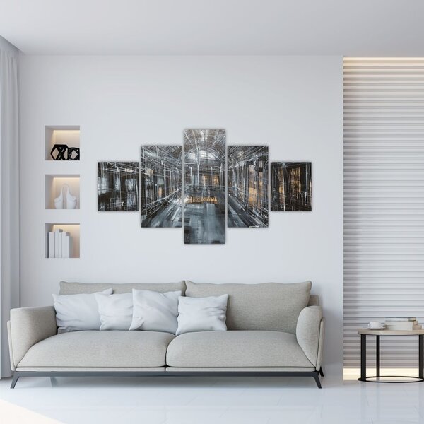 Obraz wnętrza starego budynku (125x70 cm)