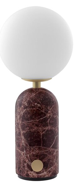Lampa Stołowa Globen Lighting, Torrano, ściemnialny, czerwony, salon, marmur, skandynawski