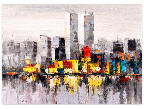 Obraz - Obraz przedstawiający duże miasto (70x50 cm)