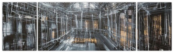 Obraz wnętrza starego budynku (170x50 cm)