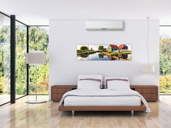 Obraz holenderskich młynów (170x50 cm)