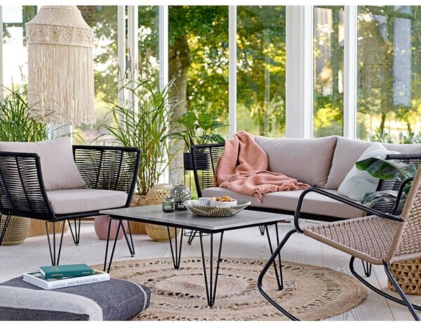 Beżowa sofa ogrodowa Mundo – Bloomingville