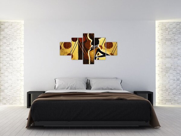 Obraz artystycznego malarstwa starożytnego (125x70 cm)