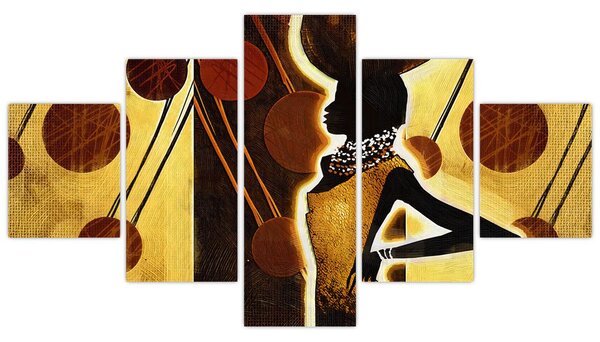 Obraz artystycznego malarstwa starożytnego (125x70 cm)