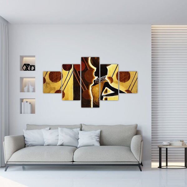 Obraz artystycznego malarstwa starożytnego (125x70 cm)