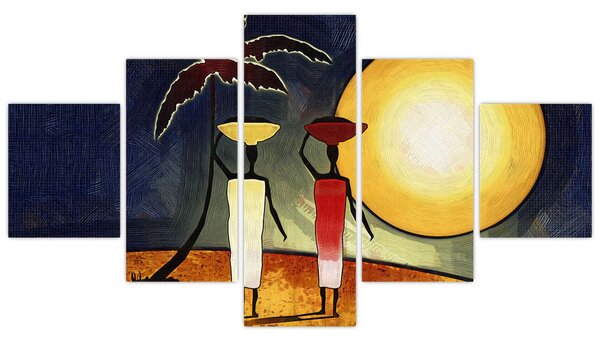 Obraz starożytnego obrazu (125x70 cm)