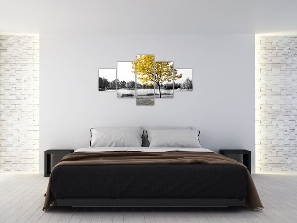 Obraz - Odpoczynek w parku (125x70 cm)