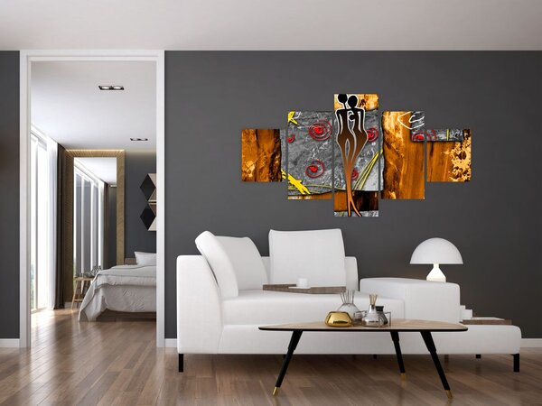 Obraz starożytnego obrazu (125x70 cm)