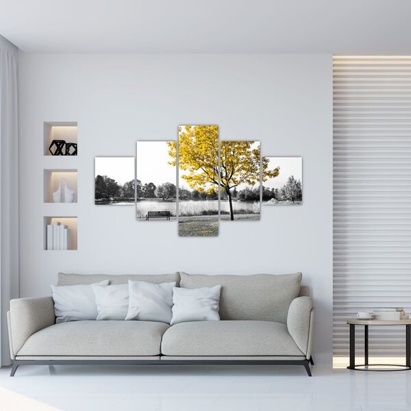 Obraz - Odpoczynek w parku (125x70 cm)