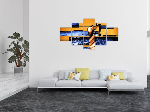 Obraz obrazu abstrakcyjnego (125x70 cm)