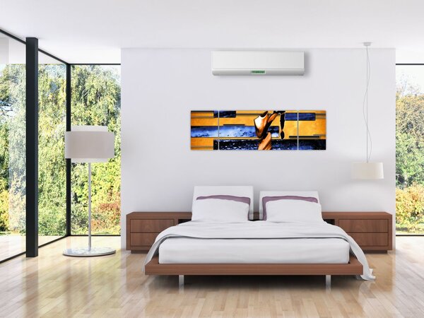 Obraz obrazu abstrakcyjnego (170x50 cm)