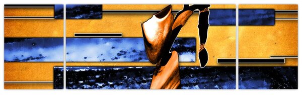 Obraz obrazu abstrakcyjnego (170x50 cm)