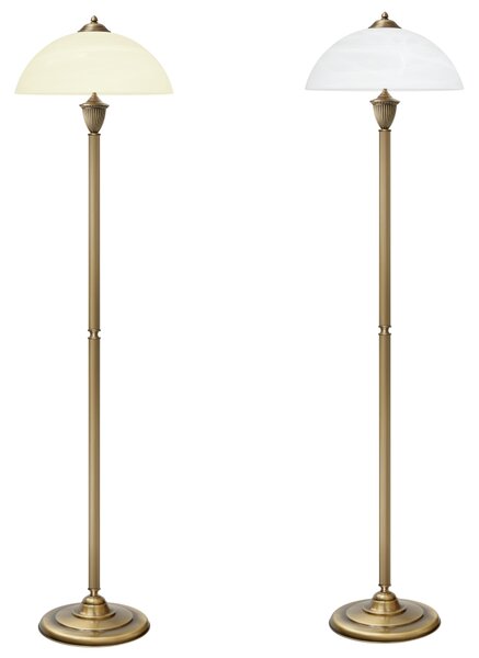 Patynowana lampa podłogowa do salonu AK-P1D